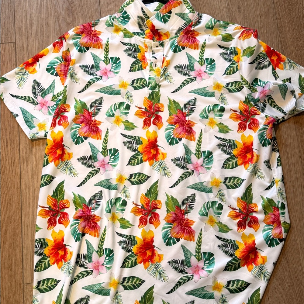 Floral Hawaiian Shirt - Multicolor